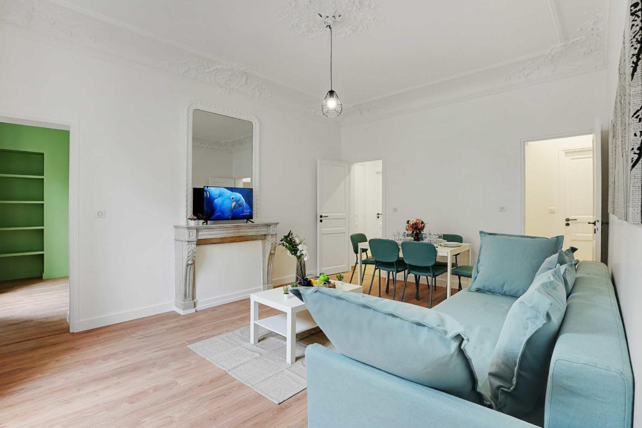 Magnificent Flat - 3Br-8P - Montorgueil Apartment Paris Luaran gambar